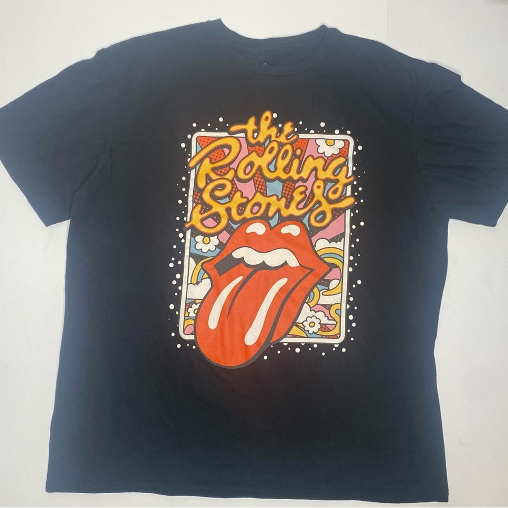 The Rolling Stones Licensed Graphic Cotton Black T-Shirt Sz XL